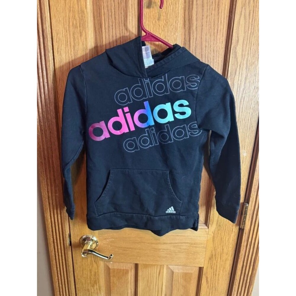 Adidas Girls Black Hoodie